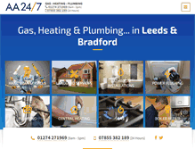 Tablet Screenshot of gas-heating-plumbing.co.uk